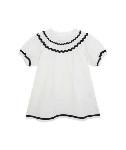Vestido francés bambula blanca