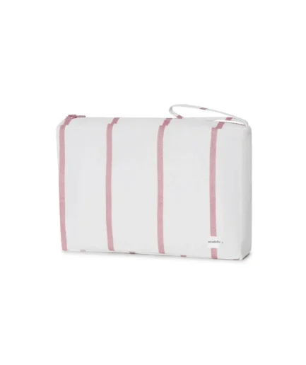 neceser mybigbag blanca rayas rosa
