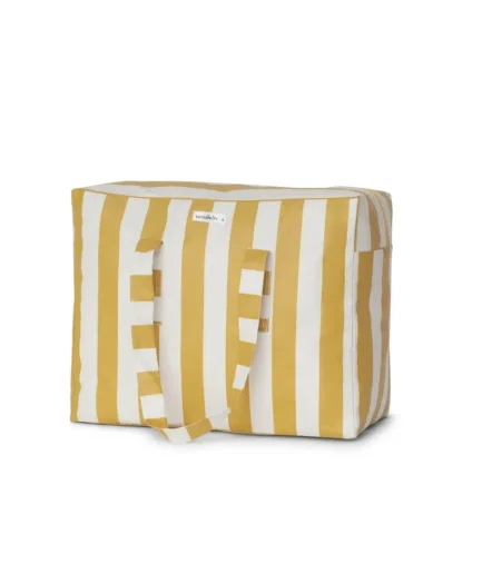 Bolsa Playa  MyBigBag Rayas Mostaza