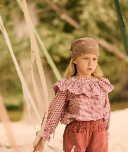 Blusa bimbi smock vichy cereza