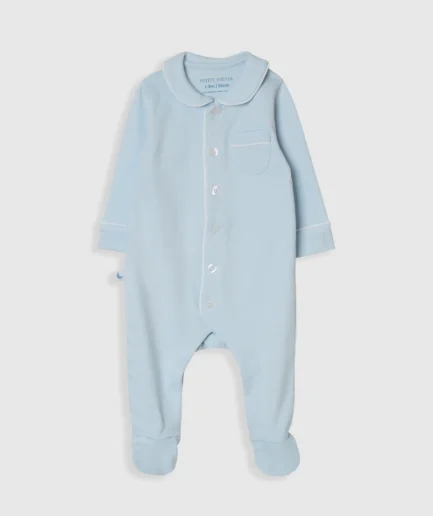 Pijama Bebé Camisero Azul largo