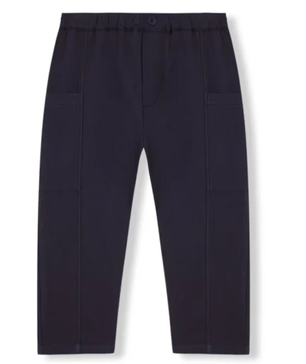 Pantalón cargo seersucker azul marino