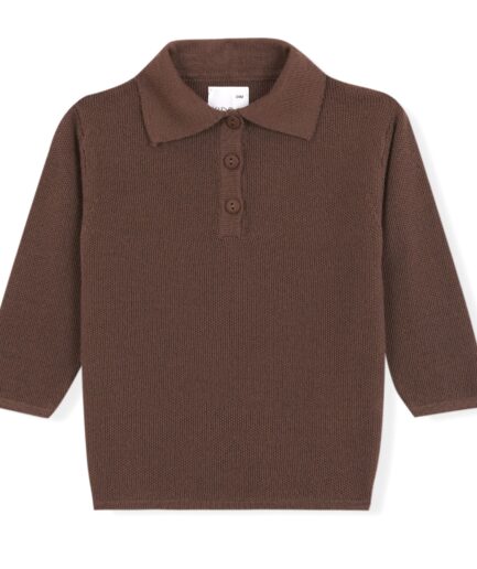 Polo lana mocca