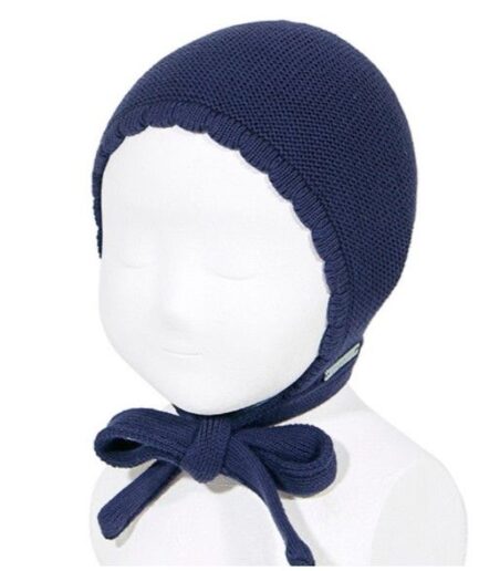 capota punto bobo algodón azul marino