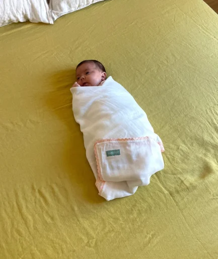 Pack dos mantas muselina de algodón - Pink y Beige