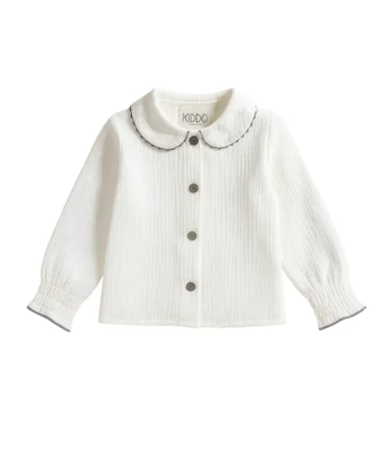 Blusa esencial zigzag gris oscuro