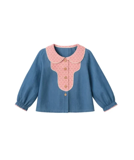 Blusa cowboy flores geométricas