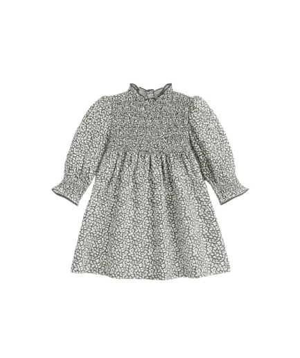 Vestido smock animal print