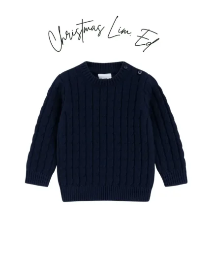 Jersey ochos navy algodón