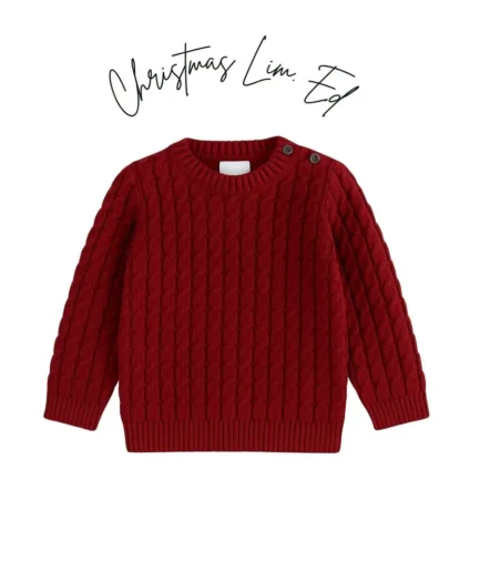 Jersey ochos burdeos algodón