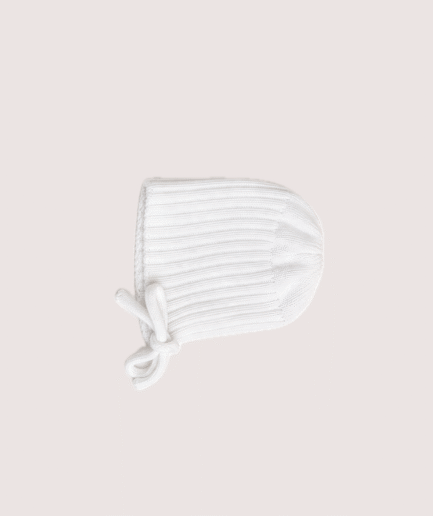 Capota canalé blanco