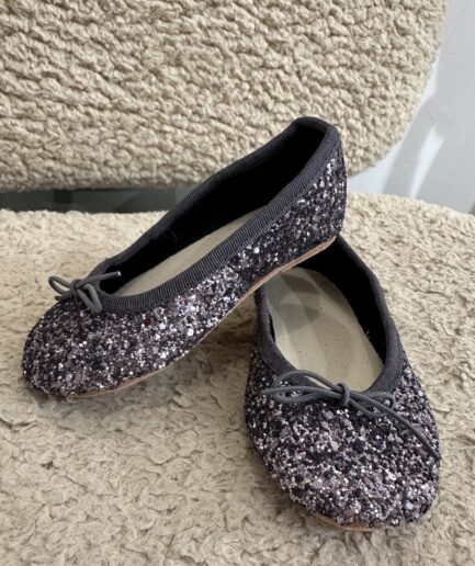 Bailarina glitter gris